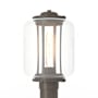 Hubbardton Forge Fairwinds 15" Tall Post Light Coastal Dark Smoke