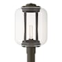 Hubbardton Forge Fairwinds 19" Tall Post Light Coastal Oil Rubbed Bronze