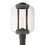 Hubbardton Forge Fairwinds 19" Tall Post Light Coastal Dark Smoke
