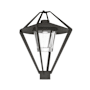 Hubbardton Forge Stellar 22" Tall Post Light Coastal Natural Iron