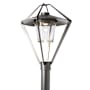 Hubbardton Forge Stellar 22" Tall Post Light Coastal Burnished Steel