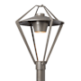 Hubbardton Forge Stellar 23" Tall Post Light Coastal Burnished Steel / Coastal Burnished Steel