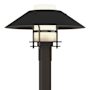 Hubbardton Forge Henry 16" Tall Post Light Coastal Oil Rubbed Bronze / Coastal Black / Opal