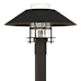 Hubbardton Forge Henry 16" Tall Post Light Coastal Oil Rubbed Bronze / Coastal Black / Clear