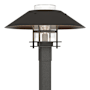 Hubbardton Forge Henry 16" Tall Post Light Natural Iron / Oil Rubbed Bronze / Clear