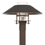 Hubbardton Forge Henry 16" Tall Post Light Coastal Bronze / Coastal Oil Rubbed Bronze / Clear