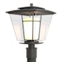 Hubbardton Forge Beacon Hall 19" Tall Post Light Coastal Natural Iron / Clear