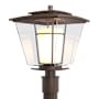 Hubbardton Forge Beacon Hall 19" Tall Post Light Coastal Bronze / Clear