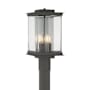 Hubbardton Forge Kingston 4 Light 20" Tall Post Light Coastal Natural Iron / Vintage Platinum