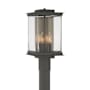 Hubbardton Forge Kingston 4 Light 20" Tall Post Light Coastal Natural Iron / Soft Gold