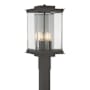 Hubbardton Forge Kingston 4 Light 20" Tall Post Light Coastal Oil Rubbed Bronze / Vintage Platinum