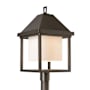 Hubbardton Forge Dorset 26" Tall Post Light Dark Smoke