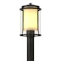 Hubbardton Forge Meridian 14" Tall Post Light Coastal Black