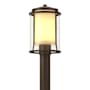 Hubbardton Forge Meridian 14" Tall Post Light Coastal Bronze / Seedy