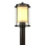 Hubbardton Forge Meridian 14" Tall Post Light Coastal Oil Rubbed Bronze