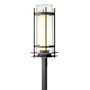 Hubbardton Forge Torch 22" Tall Post Light Coastal Natural Iron / Seedy