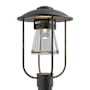 Hubbardton Forge Erlenmeyer 18" Tall Post Light Coastal Oil Rubbed Bronze