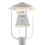 Hubbardton Forge Erlenmeyer 18" Tall Post Light Coastal White / Clear