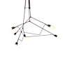 Hubbardton Forge Divergence 6 Light 55" Wide Outdoor Abstract Multi Light Pendant Coastal Bronze