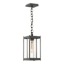 Hubbardton Forge Cela 7" Wide Outdoor Mini Pendant Coastal Natural Iron / Clear