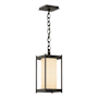 Hubbardton Forge Cela 7" Wide Outdoor Mini Pendant Coastal Dark Smoke / Opal