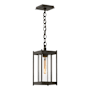 Hubbardton Forge Cela 7" Wide Outdoor Mini Pendant Coastal Dark Smoke / Clear