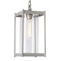 Hubbardton Forge Cela 8" Wide Outdoor Mini Pendant Coastal Burnished Steel / Clear