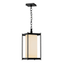 Hubbardton Forge Cela 8" Wide Outdoor Mini Pendant Coastal Black / Opal
