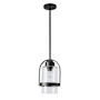 Hubbardton Forge Alcove 8" Wide Outdoor Mini Pendant Coastal Oil Rubbed Bronze / Clear