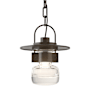 Hubbardton Forge Mason 9" Wide Semi-Flush Outdoor Mini Penant Coastal Oil Rubbed Bronze