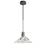 Hubbardton Forge Henry 15" Wide Outdoor Pendant Coastal Natural Iron / Clear Glass