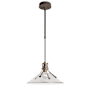 Hubbardton Forge Henry 15" Wide Outdoor Pendant Coastal Dark Smoke / Clear Glass