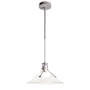 Hubbardton Forge Henry 15" Wide Outdoor Pendant Coastal Burnished Steel / Frosted