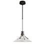 Hubbardton Forge Henry 15" Wide Outdoor Pendant Coastal Black / Clear