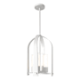 Hubbardton Forge Triomphe 4 Light 13" Wide Outdoor Pillar Candle Pendant Coastal White / Opal