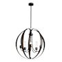 Hubbardton Forge Pomme 5 Light 30" Wide Outdoor Pillar Candle Pendant Coastal Oil Rubbed Bronze / Seedy