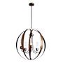 Hubbardton Forge Pomme 5 Light 30" Wide Outdoor Pillar Candle Pendant Coastal Bronze / Seedy