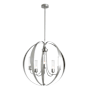 Hubbardton Forge Pomme 5 Light 30" Wide Outdoor Pillar Candle Pendant Coastal Burnished Steel / Seedy