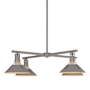 Hubbardton Forge Henry 4 Light 36" Wide Outdoor Pendant Coastal Burnished Steel