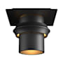 Hubbardton Forge Twilight 6" Wide Semi-Flush Outdoor Ceiling Fixture Coastal Black