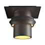 Hubbardton Forge Twilight 6" Wide Semi-Flush Outdoor Ceiling Fixture Coastal Natural Iron