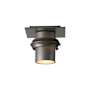 Hubbardton Forge Twilight 6" Wide Semi-Flush Outdoor Ceiling Fixture Coastal Dark Smoke