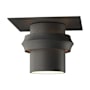 Hubbardton Forge Twilight 9" Wide Semi-Flush Outdoor Ceiling Fixture Coastal Natural Iron