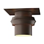 Hubbardton Forge Twilight 9" Wide Semi-Flush Outdoor Ceiling Fixture Coastal Bronze