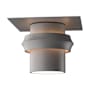 Hubbardton Forge Twilight 9" Wide Semi-Flush Outdoor Ceiling Fixture Coastal Burnished Steel