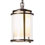 Hubbardton Forge Meridian 8" Wide Semi-Flush Outdoor Mini Penant Coastal Bronze / Seedy
