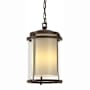 Hubbardton Forge Meridian 10" Wide Semi-Flush Outdoor Mini Penant Coastal Bronze / Seedy