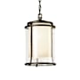 Hubbardton Forge Meridian 10" Wide Semi-Flush Outdoor Mini Penant Coastal Dark Smoke / Seedy