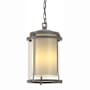 Hubbardton Forge Meridian 10" Wide Semi-Flush Outdoor Mini Penant Coastal Burnished Steel / Seedy