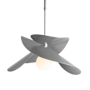 Hubbardton Forge Hibiscus 19" Wide Outdoor Pendant Coastal Burnished Steel